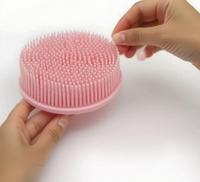 Brosse de nettoyage de douche en silicone souple de conception de main Double face de haute qualité pour le massage exfoliant de bain de corps