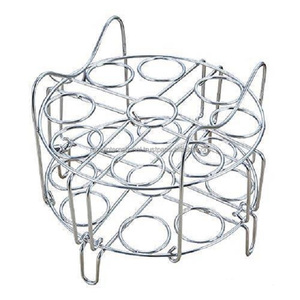 Blanc poudre enduit couleur métal aluminium design vintage 3 niveaux oeuf stand décoratif oeuf stands à vendre métal oeuf stand - Product Image 6