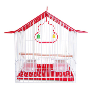 29*25*18.5CM kaplan cilt papağan kuş kafesi küçük Villa Metal süs demir kafes yetiştiriciliği kuş kafesi - Product Image 1