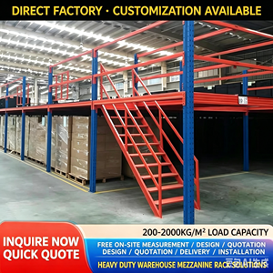 Industrial Prefabricated Heavy Duty Stainless Steel Boltless Powder Coated Mezzanine Shelf System 2-5 Layers Corrosion Racking - Product Image 2