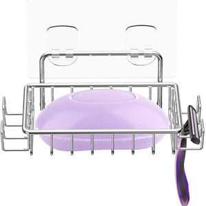 Porte-serviettes mural double moderne en acier inoxydable, étanche, pour salle de bain - Product Image 2