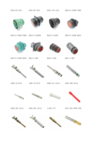 Connecteur DT Kit 2-12 Broches Gris Connecteurs Étanches/16 # Tonneau Style Bornes (14 AWG)/Bouchons d'étanchéité