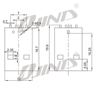 Conector USB 3.0 Macho Tipo A para PCB, Enchufe de 90 Grados, 4 Pines DIP, 125V 1.5A, Modelo 105-0201101 CN ZHE, Marca JINDA