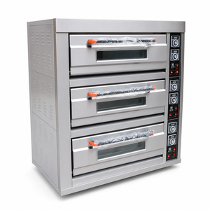 Hornos de Panadería Comerciales al por Mayor, de Gas/Eléctricos, 220V, Automáticos, Nuevos, de Acero Inoxidable, de Cuatro Bandejas - Product Image 1