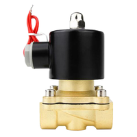 Vanne solénoïde de commande à diaphragme en laiton 1/2 pouce AC/DC 12V-220V, bobine en cuivre, hydraulique, OEM, eau, air, vapeur