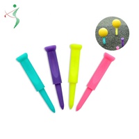 Vente chaude Accessoire de golf Tees de golf Step Down Tees de golf plats populaires Tees de golf en plastique