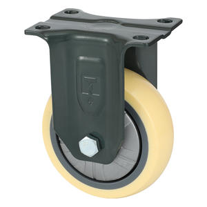 Roulettes de service moyenne à <span class=keywords><strong>lourde</strong></span>, roues en nylon, profil bas, 3 pouces, universelles, avec frein - Product Image 2