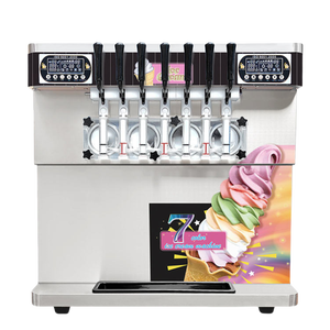 Máquina de Helado Suave Comercial de <span class=keywords><strong>7</strong></span> Sabores, Máquina de Helado de Sobremesa para Restaurante y Cafetería - Product Image 3