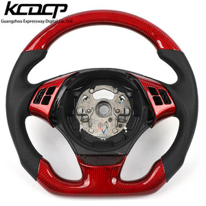 Volant sport en cuir et fibre de carbone personnalisé pour <span class=keywords><strong>BMW</strong></span> E87 E82 E84 E90 E92 E93 M3 E70 E71 - Product Image 2
