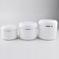 Contenants cosmétiques de luxe blancs personnalisés pour masque capillaire, pots en plastique PP de 300 ml, 250 ml, 8 oz, 16 oz, 500 ml, emballages pour crème corporelle pour soins de la peau