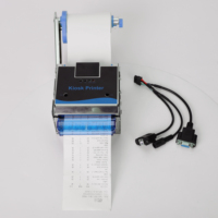 Impresora Térmica de Etiquetas y Recibos para Kiosco HSPOSK54 de 80 mm, 250 mm/s, Cortador Automático, USB, RS232, LAN, Presentador de Rollos de 150 mm para Máquinas Expendedoras y Puntos de Venta