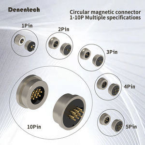 ขั้วต่อสายชาร์จแม่เหล็กแบบวงกลมสายชาร์จไลท์นิ่ง4ขา5ขาขาขา Pogo ชาร์จเร็วชุดตัวผู้หญิงสำหรับ iPhone USB C สายแม่เหล็ก - Product Image 2