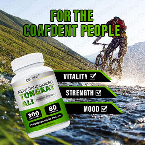 비건 비유전자변형 통캇 알리 소프트젤 캡슐, 실험실 검증 비타민, 남성 건강 활력 항산화제, 성인용 80캡슐 - Product Image 3