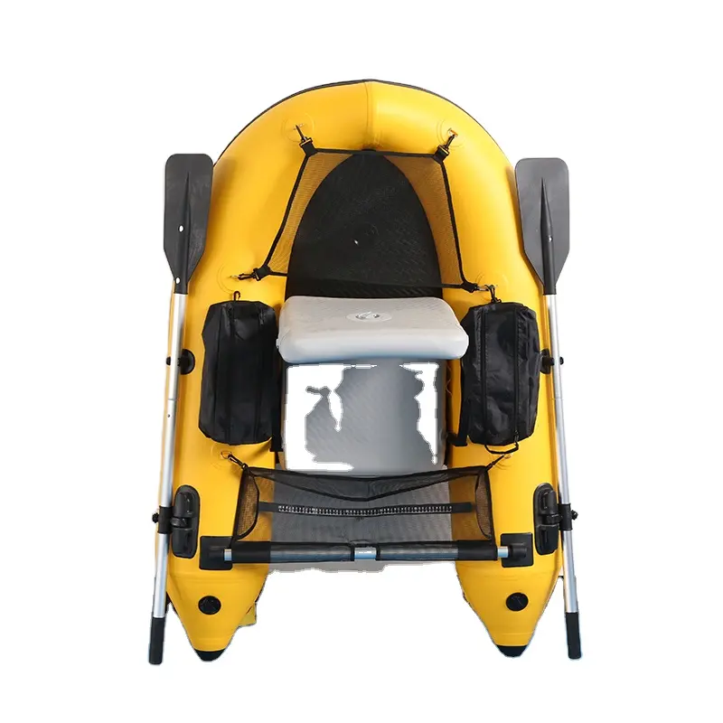 China factory hot sale pvc single inflatable belly boat 170 sea fishing