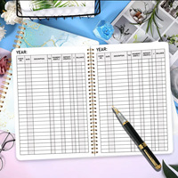 Carnet de notes personnalisé en gros, couverture rigide, en anglais, 60 feuilles, pour la tenue des registres de dépenses et de revenus d'entreprise, cadeaux d'entreprise