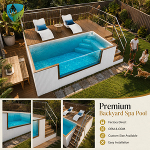 <span class=keywords><strong>Piscine</strong></span> hors sol de luxe en fibre de verre avec fenêtre en acrylique, <span class=keywords><strong>piscine</strong></span> de plongeon préfabriquée pour jardin, cour arrière, villa - Product Image 6