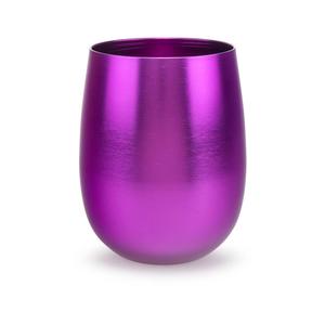 كوب ألمنيوم بتصميم عصري وألوان مخصصة، كأس نبيذ بدون ساق، أكواب ألمنيوم للاستخدام مرة واحدة للحفلات - Product Image 6