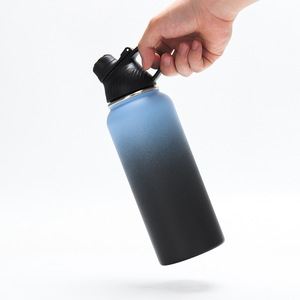 1000ml Popular Wholesale Outdoor Stainless Steel Water <b>Bottle</b> With Handle Double Vacuum Large Capacity Sports Kettle - Product Image 6