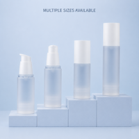 Flacon Pompe Airless Givré 20ml 30ml 50ml 80ml 100ml pour Sérum et Crème Contour des Yeux – Contenant Plastique Sous Vide