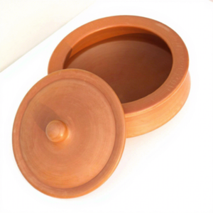 Pot à yaourt artisanal en argile avec couvercle, en terre cuite, Dahi Handi, traditionnel, naturel, pour la préparation du yaourt, 1 litre - Product Image 3