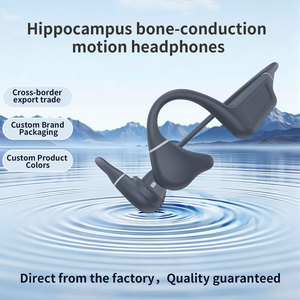 ES-988 Bone Conduction Headphones Bluetooth 6.0 IPX8 Waterproof Sports Earphones Nebula Gray Foldable Design - Product Image 2
