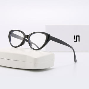 Montura de Gafas Ojo de Gato para Mujer TR90 con Lentes Planas Anti Luz Azul, Ancho Medio, Puente Nasal Estándar, Origen Taizhou - Product Image 2