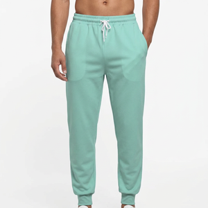 Men's Mint Green Tracksuit Set Full Zip Jacket Joggers Solid Color Casual Athletic Wear Breathable - Product Image 4