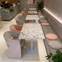 Meubles de restaurant et de café modernes en gros pour l'Europe, ensembles de tables et de chaises de restaurant commerciaux personnalisés