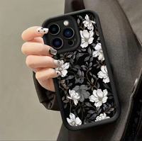 Nouvelle coque de téléphone Magnolia pour iPhone 16 15 17 Air Pro Max 14 13, couleur bonbon, givrée, antichoc, coque arrière