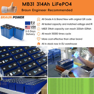 Eu Gloednieuwe Kwaliteit Een 3.2V 105ah 280ah 314ah Mb31 Lifepo4 Vierkante Energieopslagcel Zonnestelsel Motorjacht Dyi Liefhebber - Product Image 3