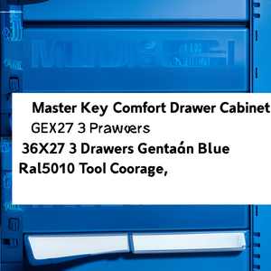Fami Master Key Comfort <b>Drawer</b> Cabinet 36X27 3 <b>Drawers</b> Gentian Blue Ral5010 <b>Tool</b> Storage Cabinet - Product Image 2