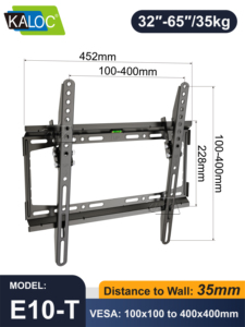 <span class=keywords><strong>Support</strong></span> KLC-E10 TV Distance murale 27mm <span class=keywords><strong>Support</strong></span> <span class=keywords><strong>Mural</strong></span> Moniteur Pc <span class=keywords><strong>Support</strong></span> <span class=keywords><strong>mural</strong></span> intelligent Matériau trempé Installations de télévision fixes - Product Image 3