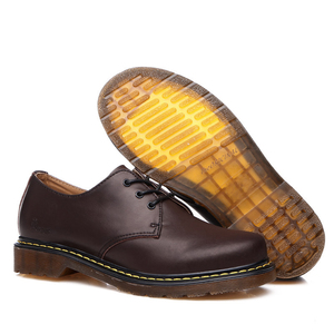 Botas Cortas Formales de Oficina <span class=keywords><strong>DR</strong></span> para Hombre y Mujer, Talla Grande, de Piel Genuina con Cordones, Transpirables, Resistentes al Desgaste, con Punta Sólida, para Trabajo - Product Image 2