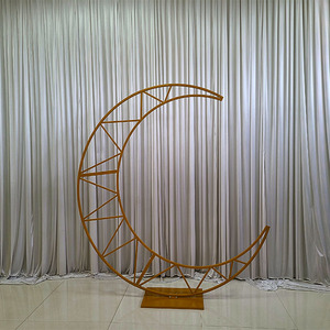 Nuevo soporte LED en forma de arco de Metal de FURUN LEDA para decoración de fondo de escenario de boda - Product Image 1