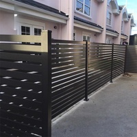 Op maat gemaakt modern decoratief aluminiumlegering draad elektrisch lamellenhek systeem paneel profiel klik-systeem rotbestendig CE