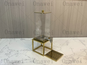 Onawei vàng thép không gỉ 3/6/9L nước ép trái cây Dispenser máy trong suốt container uống máy rút nước giải khát Dispenser - Product Image 6