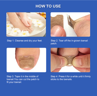 Hodaf Patch Correcteur d'Ongles Incarnés, Soin des Pieds, Outil de Traitement et de Guérison des Ongles, Bandes Correctrices d'Ongles Incarnés