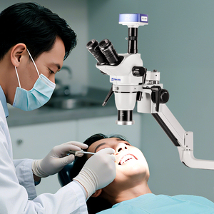 Murzider歯科手術顕微鏡は口腔検査、歯科インプラント修復医療顕微鏡MSD208-4Kに使用されます - Product Image 3