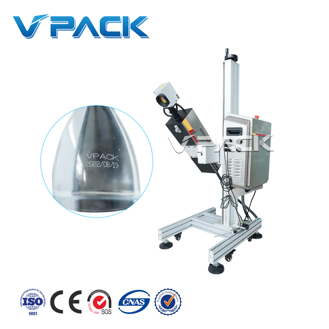 PET Bottle Laser Coding Machine Co2 Laser Marking Printer for Production Line/date Code Printer for Plastic Water Bottle