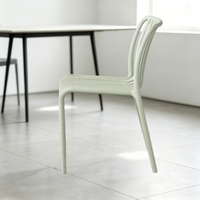 Chaises de salle à manger empilables en plastique de style nordique au design moderne – Prix pour les églises