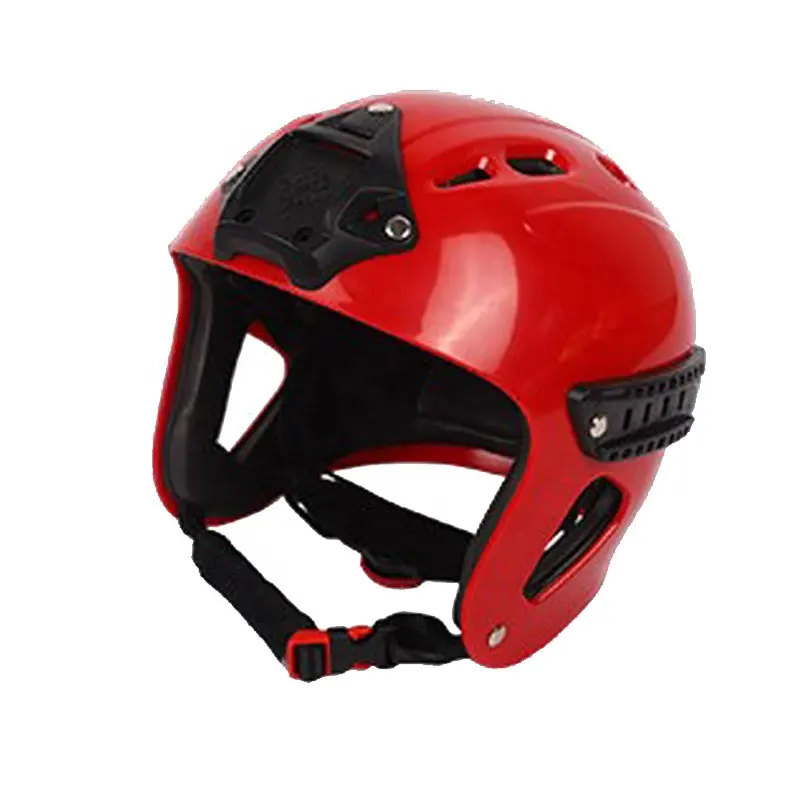 헤드 램프 가이드 헤드 카메라 선반 수상 스포츠 헬멧 수상 구조 헬멧이있는 전면 스포츠 안전 보호 헬멧