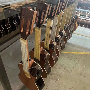 23-Inch Glossy High-End Tenor Ukulele untuk anak-anak gitar kecil instrumen dengan serat karbon kembali/samping Tenor Ukulele - Product Image 5