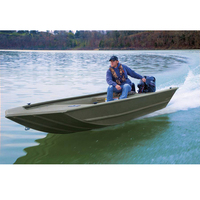 Bateau Jon en aluminium personnalisé de 12 pieds à vendre pour la pêche et les loisirs avec moteur hors-bord