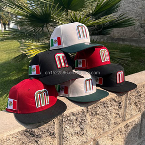 Cappellino da Baseball Classico con Visiera Piatta a 5 Pannelli, Nuovo Design, Patch Ricamate Personalizzate, Alta Qualità, 100% Poliestere, per Uomo - Product Image 6