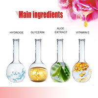 Masque pour les yeux en hydrogel bio OEM, hydratant naturel, sans peluches, ingrédients principalement à base de glycérine