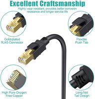 Muestra gratis OEM Cable de red Cat 8 Cable Ethernet Cat8 RJ45 cable de red