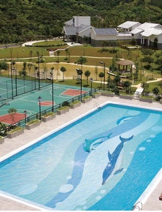 Mosaïque en céramique de porcelaine en forme de dauphin, directement de l'usine, pour carrelage de piscine - Product Image 6