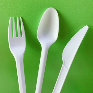 Plastica usa e getta per posate forchetta/coltello/cucchiaio/posate per cena occidentale - Product Image 5