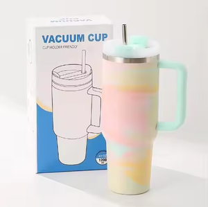 Nouvelle tasse de transport pour peinture 40oz - Grande capacité, en acier inoxydable 304, isotherme - Tasse camouflage simple Ice Warrior - Product Image 4