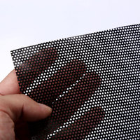 Autocollant en vinyle perforé à vision unilatérale résistant au vent et imperméable pour la publicité extérieure sur les chantiers de construction
